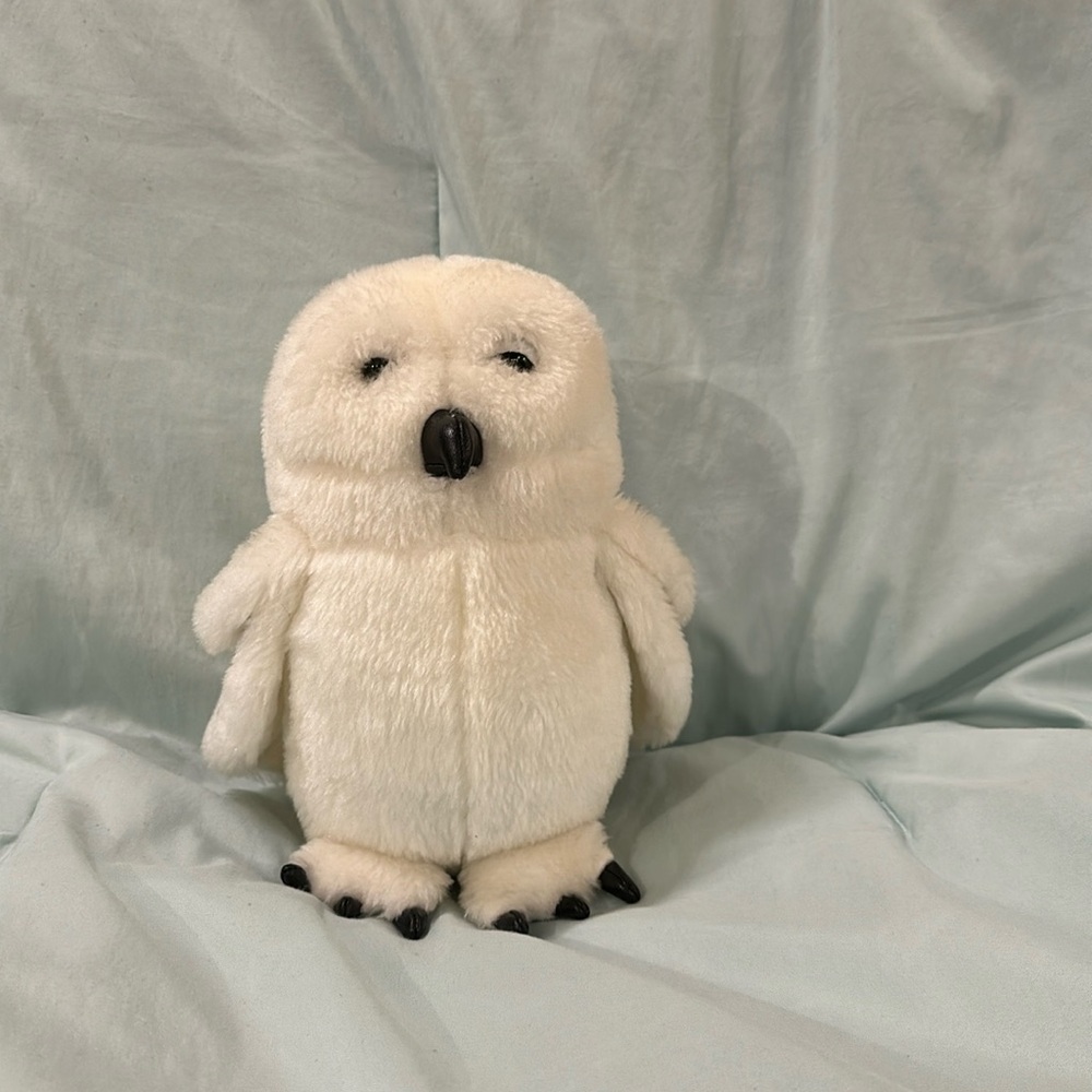 HARRY POTTER HEDWIG OWL WHITE W/ SPOTS STUFFED ANIMAL PLUSH TOY
